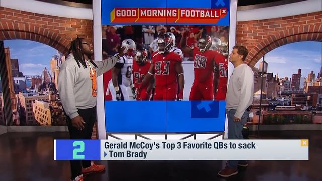 Gerald McCoy's Top 3 favorite QBs to sack смотреть онлайн