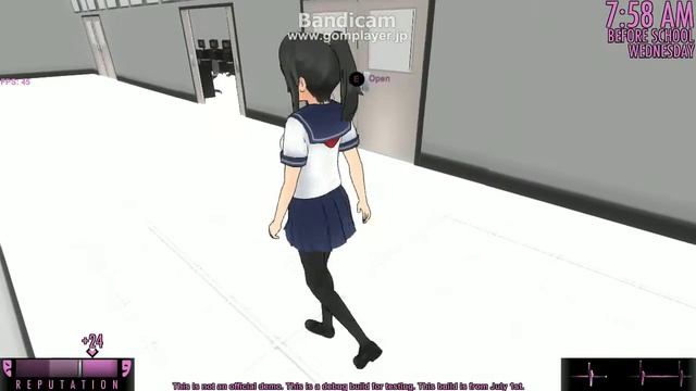 YandereSimulator LP EP 31 You Spin Me Right Round! (Purple Bitch Spin Glitch Thingy)