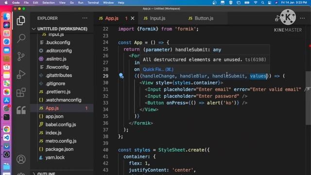 React native - Building and Validating Forms with Formik & Yup смотреть онлайн
