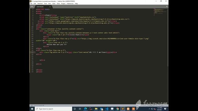 Create Message Chat with Html Css And Bootstrap || Whatsapp Chat with html css And bootstrap Projec смотреть онлайн