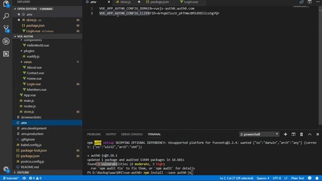 14. Loading Auth0 Javascript sdk, Configuring Auth0 object, Dispatching Login from VueJS component смотреть онлайн