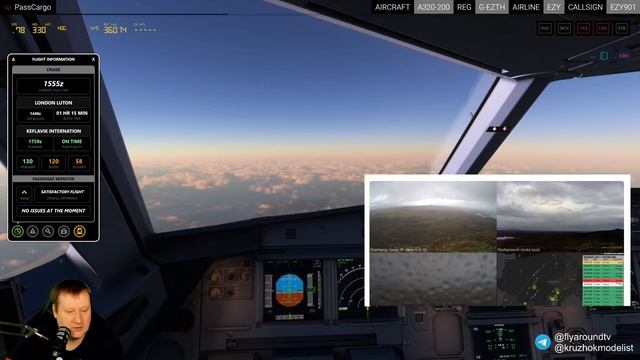 ? Live Reykjanes / FS2Crew / Animated Co-pilot Fenix A320 / PassCargo / MSFS 2020 / RTX3090