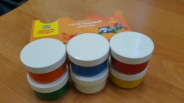 Краски пальчиковые 6цв 60мл Мульти Пульти ПК 10241 Морские приключения Енота, сенсорные смотреть онлайн