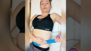 ?Тейпируем ЖИВОТ/✅Как убрать  ФАРТУК на животе /✅ Аппликация на ФАРТУК