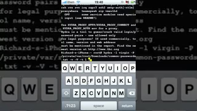 THC Hydra on iPhone смотреть онлайн