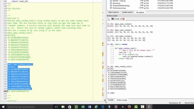 Long strings, random library, building and sorting lists - Python Programming: A Concise смотреть онлайн