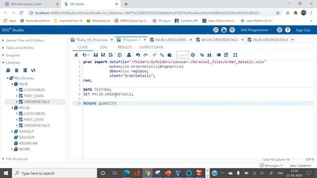 How to Rename and Drop a Variable in SAS | Renaming and Removing a Variable in Excel VS SAS смотреть онлайн