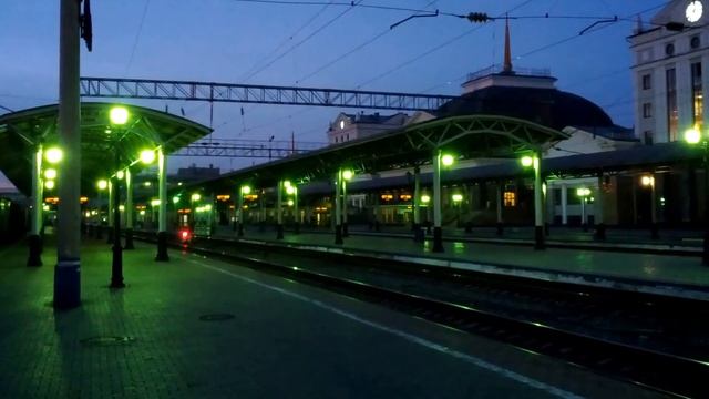 ЖД Вокзал Красноярска вечером смотреть онлайн