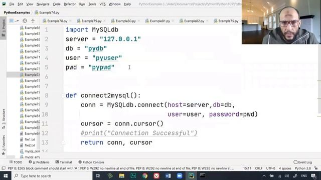 98 Python Handling Data Course PostgreSQL Database Connect to postgres database using psycopg2 смотреть онлайн