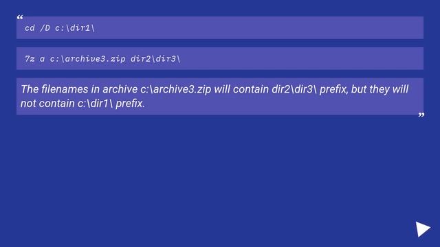 Creating an archive from a directory without the directory name being added to the archive смотреть онлайн