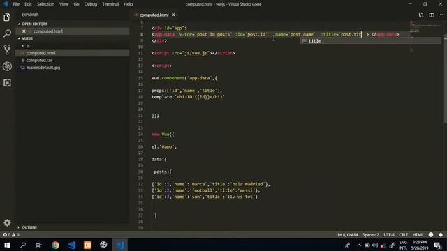 vue js component props part 3 #17 смотреть онлайн