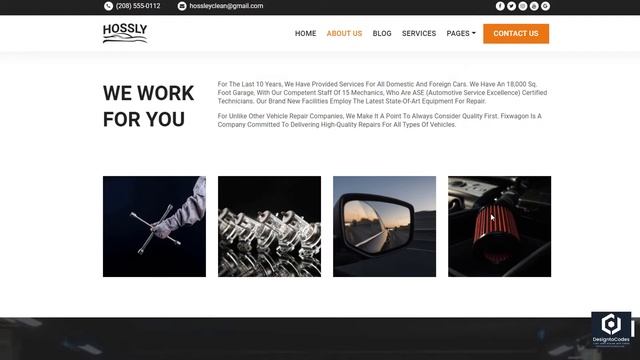 Hossly | Automobile Service | Bootstrap Template смотреть онлайн