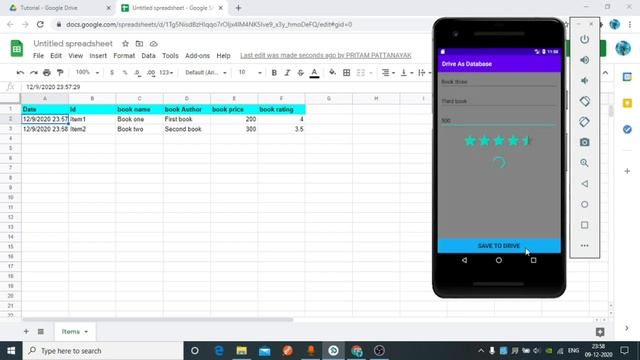 Google Drive (Google sheet) as Realtime Database As Firebase | Android Project| Kotlin| Part-1 смотреть онлайн