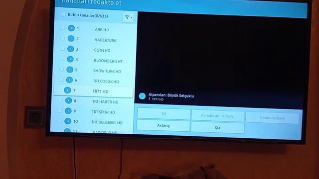 Peyk kanalları #3.Samsung TV-de kanalların sıralanması. смотреть онлайн
