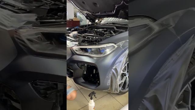 Новый BMW X6 - оклейка кузова прозрачной матовой пленкой Stek и целый комплекс работ смотреть онлайн