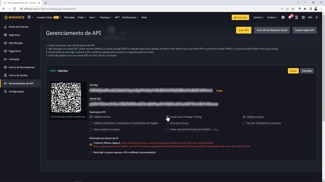 Como conectar sua conta da Binance ao Vector (Chave HMAC) | Integração de conta de Exchange смотреть онлайн