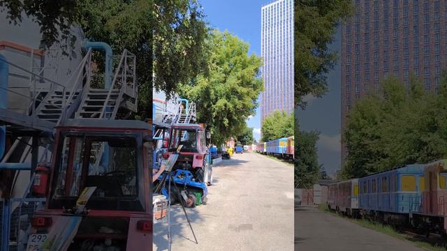 Пленэрная сессия художников проекта «Искусство в метро» в Депо «Красная Пресня». смотреть онлайн