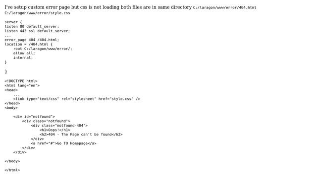 DevOps & SysAdmins: Nginx how to setup custom error page with css смотреть онлайн