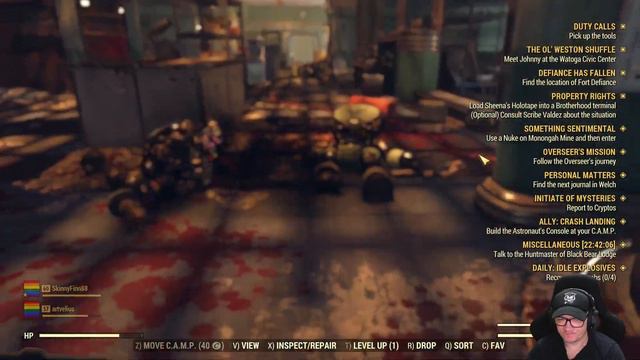 Fallout 76 coop gameplay | Live Stream 2K смотреть онлайн