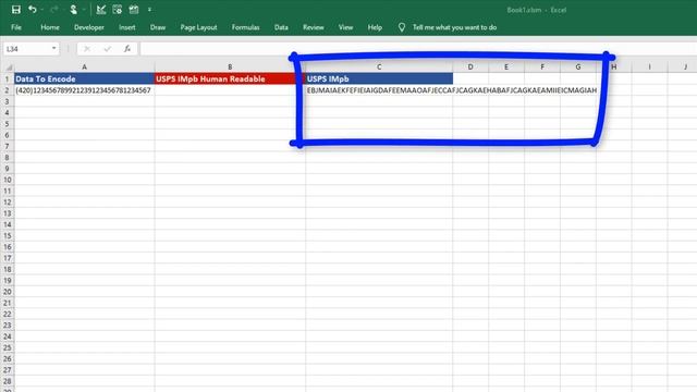 How to Create Code 128 IMpb Data in Excel using VBA смотреть онлайн