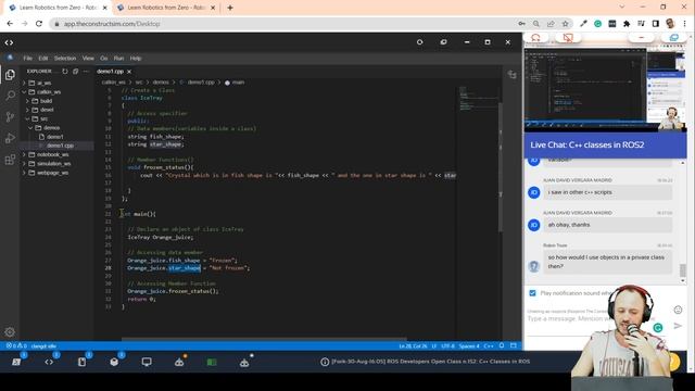 C++ classes in ROS | ROS2 Developers Open Class #152 смотреть онлайн