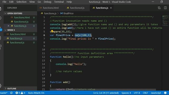 JS Functions and Objects 3 смотреть онлайн