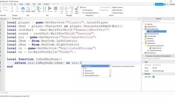 Roblox How to Make a Shift to Run or Ctrl to Run Script