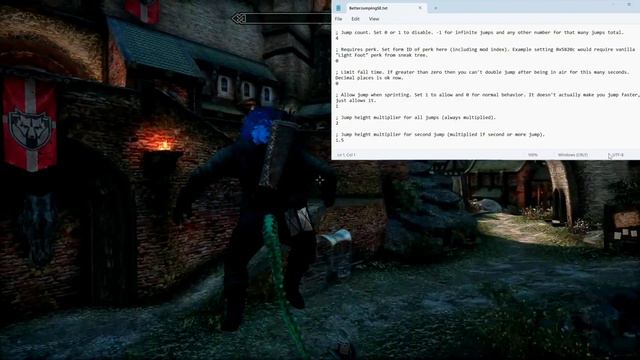 Better Jumping SE and No Player Fall Damage, Skyrim Mod Showcase and Tutorial смотреть онлайн