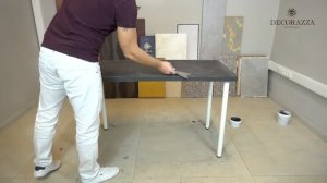 Отделка столешницы Микроцементом (Decorazza MICROCEMENTO)