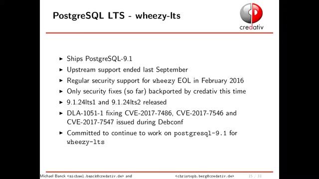 Postgres and Debian смотреть онлайн
