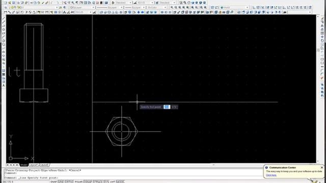 hex bolt and nutشرح autoCAD 2006 смотреть онлайн