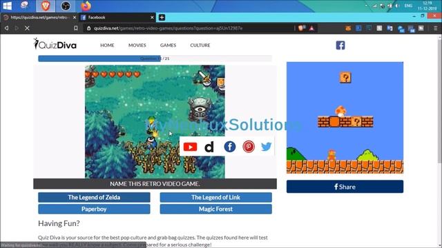 Quiz Diva Retro Video Games Quiz Answers 20 Questions Score 100% MyNeo