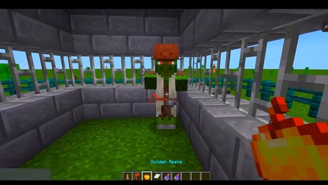 Curing ZOMBIE Villager Goes Wrong!!! MINECRAFT смотреть онлайн