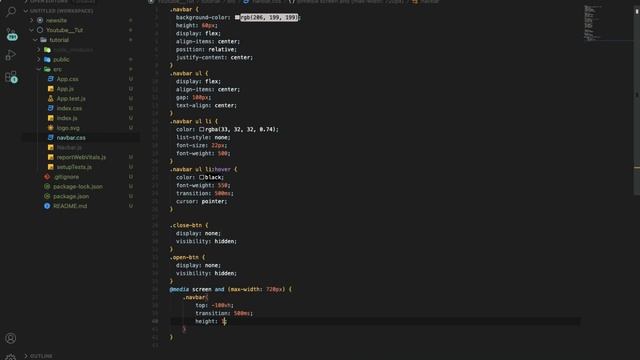 Responsive Navbar React-Js Tutorial смотреть онлайн
