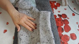 МУЖСКОЙ СВИТЕР СПИЦАМИ РЕГЛАНОМ СВЕРХУ С ВЫСОКИМ ВОРОТОМ.#СВИТЕР СПИЦАМИ#