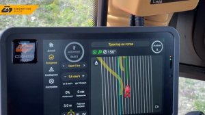 Демонстрация работы автопилота на тракторе Кировец К-742М