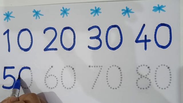 Learn Numbers Write 10, 20, 30, 40, 50, 60, 70, 80, 90, 100 in English | #toddlers #abcd #number #a смотреть онлайн