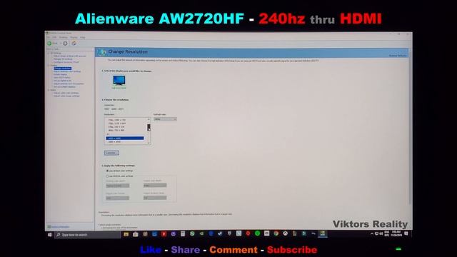 240hz thru HDMI - It Works! - Alienware AW2720HF смотреть онлайн
