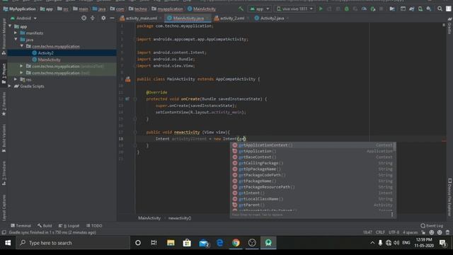 Activity 1 to Activity 2 With Button || Android Studio || 2020 || By Techno World смотреть онлайн