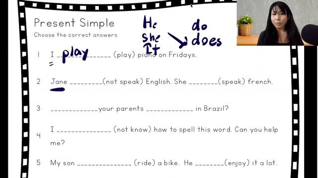 Present Simple 1: มาทบทวน present simple กันนะคะ смотреть онлайн