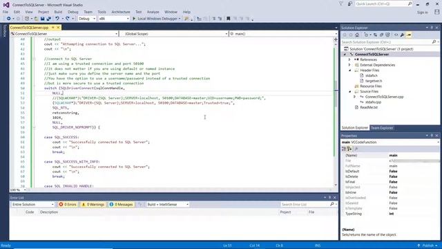 How to Connect to SQL Server from a Visual C++ Program (Step by Step Guide 2021) смотреть онлайн