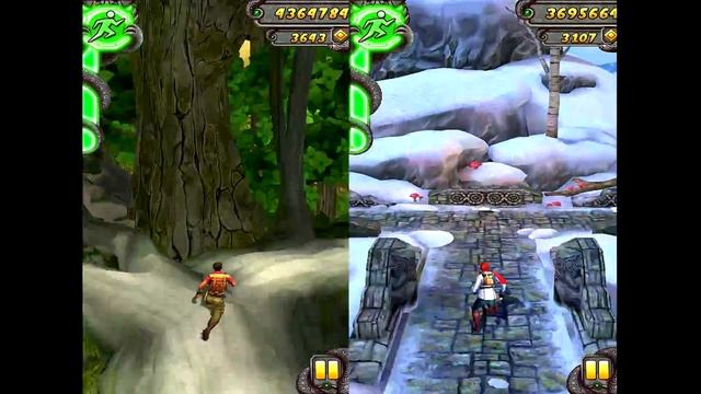 Temple Run 2 Lost Jungle VS Frozen Shadows Android iPad iOS Gameplay HD #10 смотреть онлайн