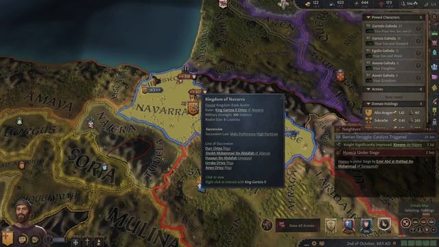 Count Azeari of Alto Aragon - Crusader Kings 3 - Part 3 смотреть онлайн