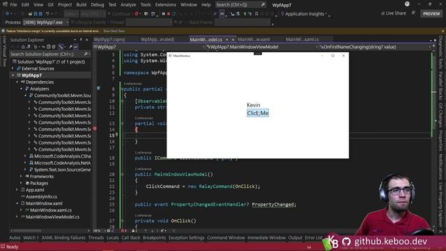 C#/WPF - Learn MVVM With The .NET Community Toolkit