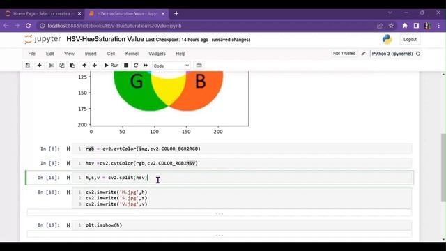 Open CV - Python code for HSV color space - смотреть онлайн