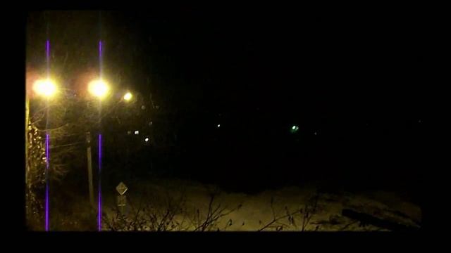 Ночь Улица Фонарь и снег смотреть онлайн