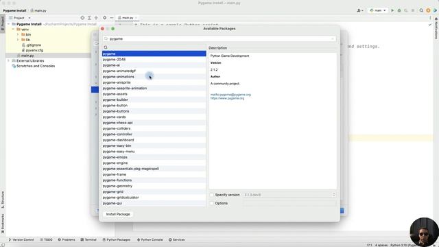 How to Install PyGame on PyCharm смотреть онлайн