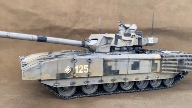 Армата Т-14. Модель в 35 масштабе #звезда #russia #hobby #scalemodel #scale #армата #army