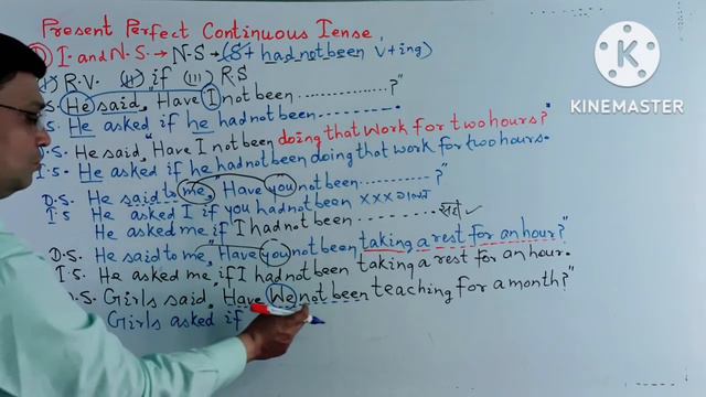 How to change Interrogative and Negative Sentence of Present Continuous tense in Narration#znclass смотреть онлайн