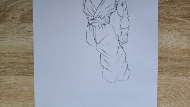 How to Draw Goku super Saiyan God [full body] | pencil sketch смотреть онлайн